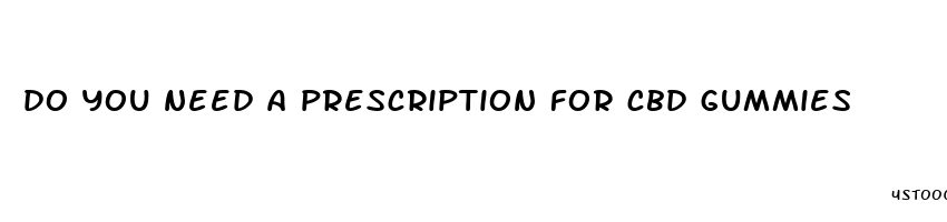 do you need a prescription for cbd gummies