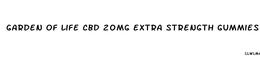 garden of life cbd 20mg extra strength gummies