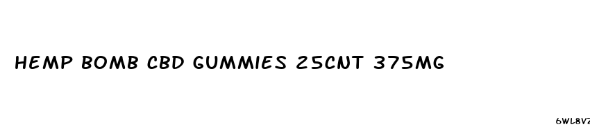 hemp bomb cbd gummies 25cnt 375mg