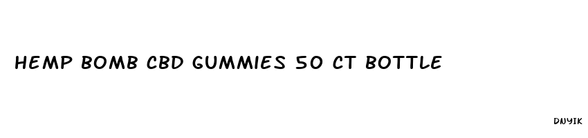 hemp bomb cbd gummies 50 ct bottle
