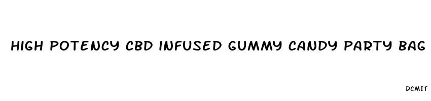 high potency cbd infused gummy candy party bag from kangaroo cbd