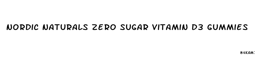 nordic naturals zero sugar vitamin d3 gummies