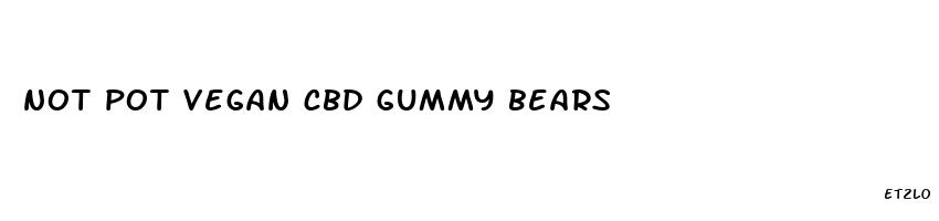 not pot vegan cbd gummy bears