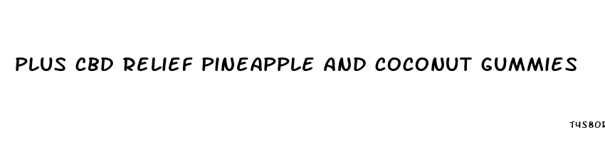 plus cbd relief pineapple and coconut gummies