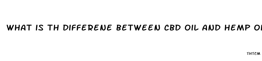 what is th differene between cbd oil and hemp oil for pain