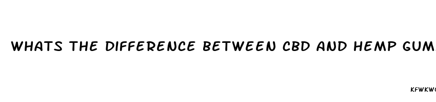 whats the difference between cbd and hemp gummies