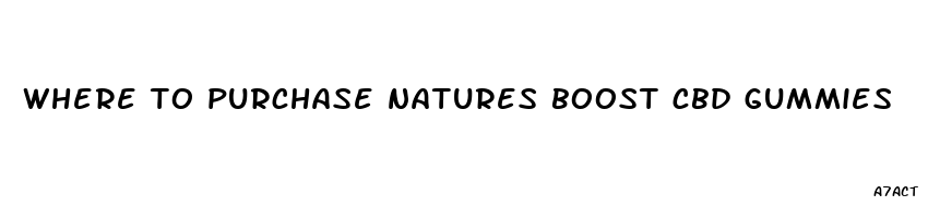 where to purchase natures boost cbd gummies