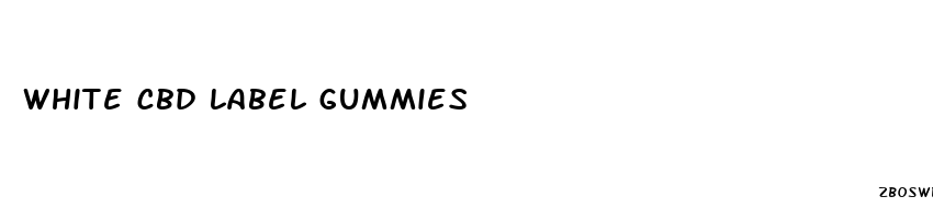 white cbd label gummies
